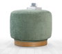 Atelier Del Sofa Puf de Algodón Verde Giratorio